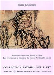 Cover of: Les propos sur la peinture de moine Citrouille-Amère