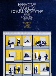 Effective business communications by Herta A. Murphy