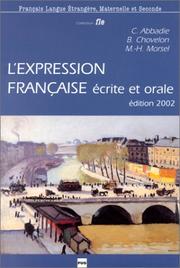 Cover of: L'Expression française écrite et orale