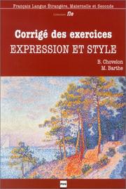 Cover of: Corrigé des exercices  by Bernadette Chovelon, Marie Barthe