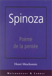 Cover of: Spinoza by Henri Meschonnic