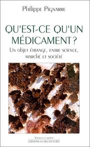 Cover of: Qu'est-ce qu'un médicament ?