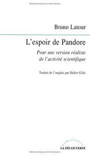 Cover of: L'espoir de Pandore
