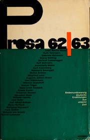 Cover of: Prosa 62/63 by Walther Karsch