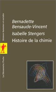 Cover of: Histoire de la chimie by Bernadette Bensaude-Vincent, Isabelle Stengers
