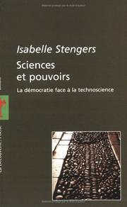 Cover of: Sciences et pouvoirs by Isabelle Stengers