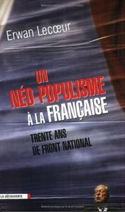 Cover of: Le néopopulisme à la française by Erwan Lecoeur