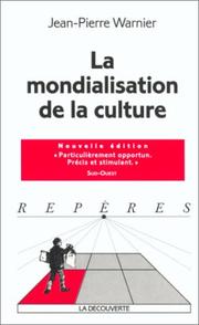 Cover of: Mondialisation de la culture