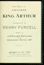 Cover of: The music in Dryden's King Arthur
