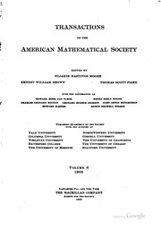 Cover of: Transactions of the American Mathematical Society