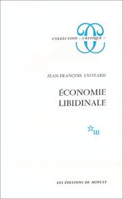 Cover of: Économie libidinale