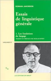 Essais de linguistique générale by Roman Jakobson