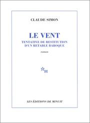 Cover of: Le Vent by Claude Simon