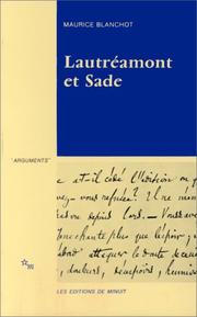 Cover of: Lautréamont et Sade by M. Blanchot