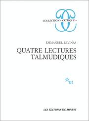 Cover of: Quatre lectures talmudiques