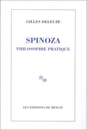 Cover of: Spinoza, Philosophie pratique by Gilles Deleuze