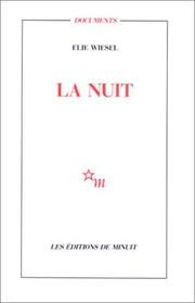 Cover of: La nuit by Elie Wiesel