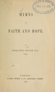 Cover of: Hymns of faith and hope