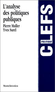 Cover of: L'Analyse des politiques publiques