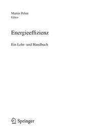Energieeffizienz by Martin Pehnt