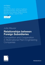 Cover of: Relationships between Foreign Subsidiaries by Julia Maurer
