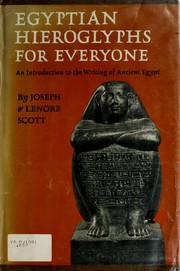 Cover of: Egyptian hieroglyphs for everyone