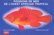 Cover of: Poissons de mer de l'Ouest africain tropical