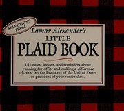 Cover of: Selections from Lamar Alexander's little plaid book.