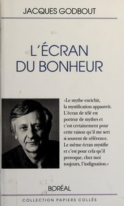 Cover of: L' écran du bonheur: essais 1985-1990