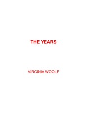 Cover of: The Years by 