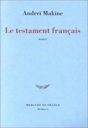 Cover of: Le testament français: roman