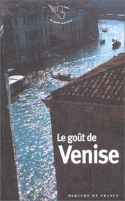 Cover of: Le Goût de Venise by 