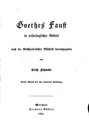 Cover of: Goethe's Faust in ursprünglicher Gestalt