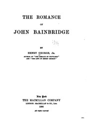 Cover of: The romance of John Bainbridge