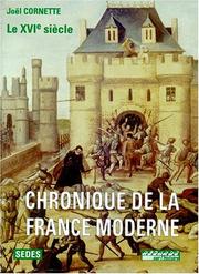 Cover of: Chronique de la France moderne