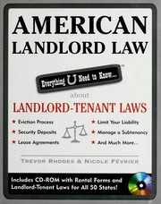 Cover of: American landlord law by Trevor Rhodes