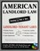 Cover of: American landlord law