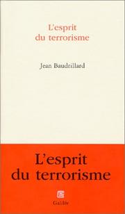 Cover of: L'esprit du terrorisme