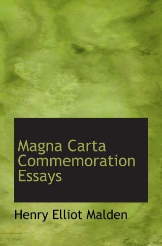 magna carta commemoration essays