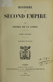 Cover of: Histoire du Second Empire