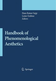 Cover of: Handbook of phenomenological aesthetics by Hans Rainer Sepp