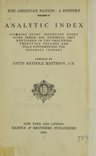 The American nation by David Maydole Matteson