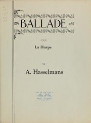 Cover of: Ballade pour la harpe by Alphonse Hasselmans