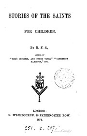 Cover of: Stories Of The Saints For Children