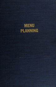 Cover of: Menu planning by Eleanor F. Eckstein