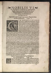 Cover of: Occulta Philosophia: Libri Tres