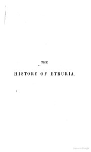 Cover of: The history of Etruria ...