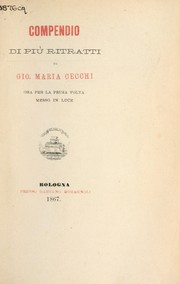 Cover of: Compendio di più ritratti by Giovanni Maria Cecchi