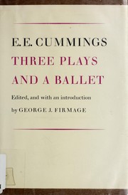 Cover of: Three plays & a ballet