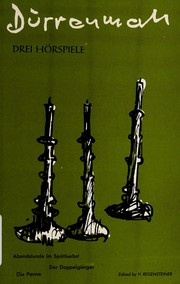 Cover of: Drei Hörspiele. by Friedrich Dürrenmatt